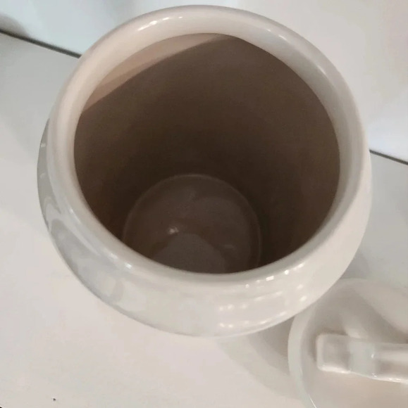 Rae dunn flour typewriter canister ceramic with lid - Picture 5 of 7